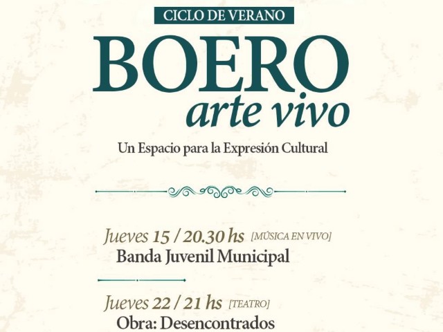 CICLO DE VERANO | BOERO ARTE VIVO