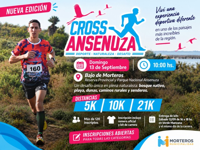Cross Running Ansenuza 2026 en el Bajo de Morteros