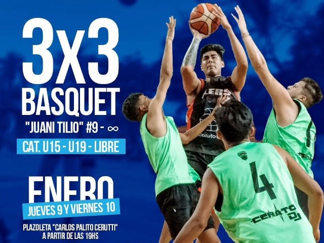 3x3 DE BASQUET “JUANI TILIO” -  Femenino y masculino - 1° Jornada